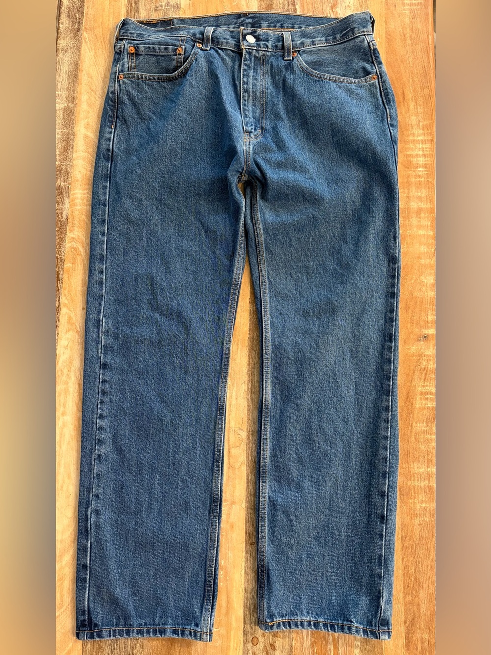 Levi’s 505 Regular Fit Straight Leg Jeans Men’s 36x30 Medium Wash Classic Denim